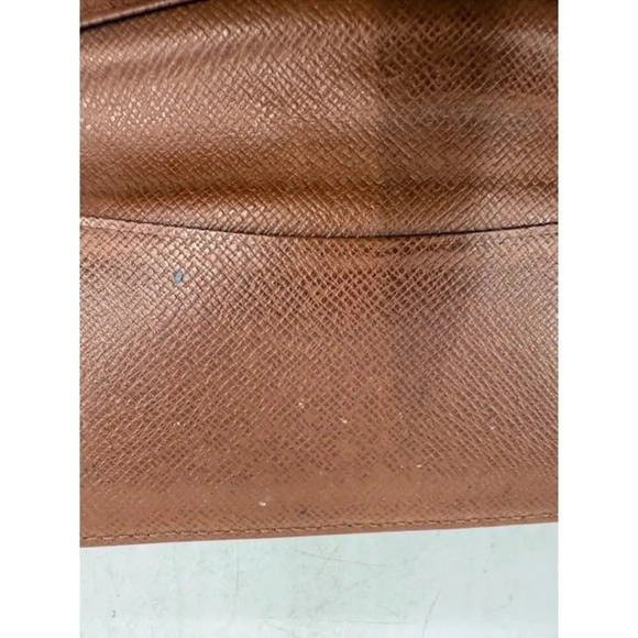 Louis Vuitton LV Monogram Leather Bifold Pass ID Card Holder Brown - Picture 3 of 7